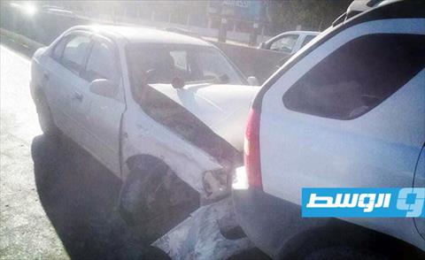 حادث مروري على الطريق السريع في طرابلس, 4 مايو 2020. (مديرية أمن طرابلس)