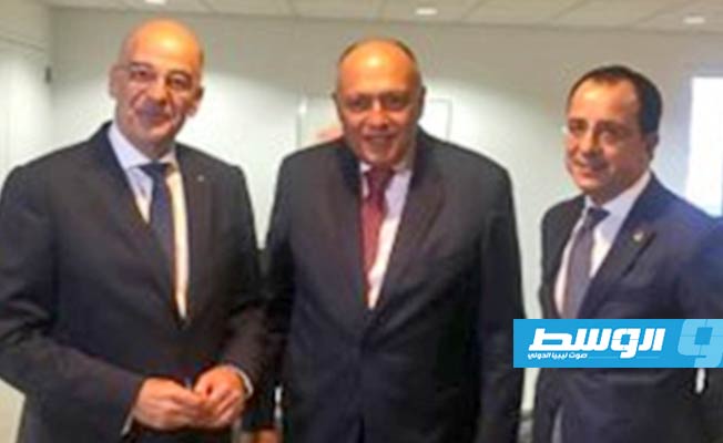 توافق بين مصر واليونان وقبرص بشأن مذكرة التفاهم بين حكومة الوفاق وتركيا