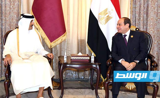 السيسي وأمير قطر يتفقان على استئناف التعاون الثنائي خلال اجتماع بغداد