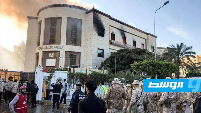 «خارجية الموقتة» تدين الهجوم الإرهابي على مقر الوزارة في طرابلس