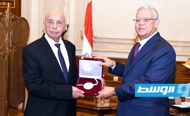 رئيس «النواب» المصري في لقاء مع عقيلة: نتمنى التوافق حول المسار الدستوري بأقرب وقت