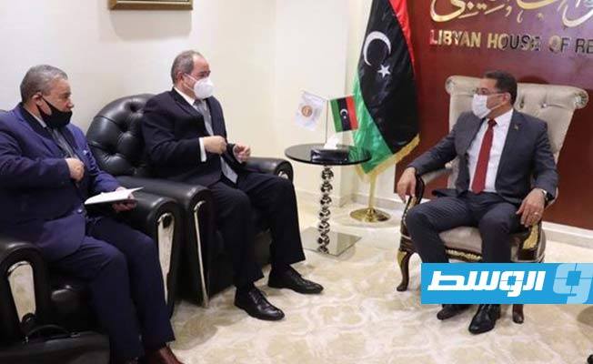 «مستجدات الساحة السياسية الليبية» محور مشاورات حمودة سيالة مع بوقادوم