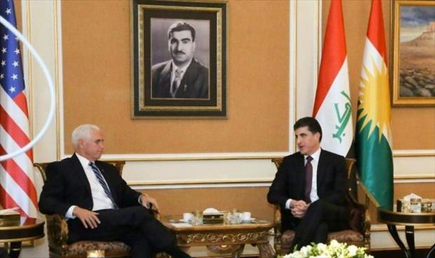 نائب الرئيس الأميركي يلتقي مسؤولين أكرادًا خلال زيارة لقواته مستثنيًا بغداد