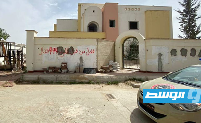 إغلاق مقرات لمجموعات مسلحة في منطقة صلاح الدين وطريق الشوك, 12 أبريل 2021. (اللواء 444 قتال)