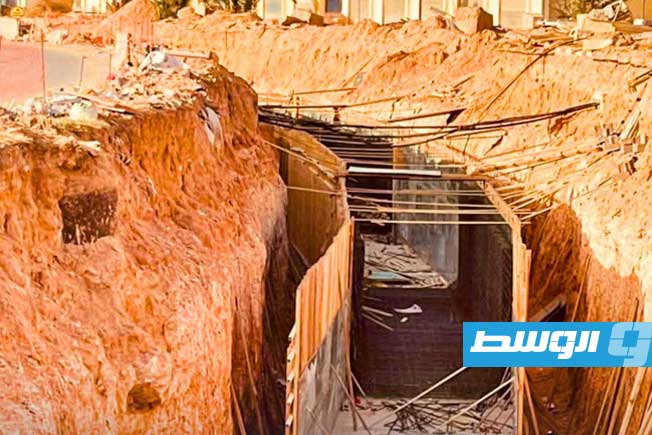 Field work continues on the stormwater drainage line in the Bivi area of Tripoli