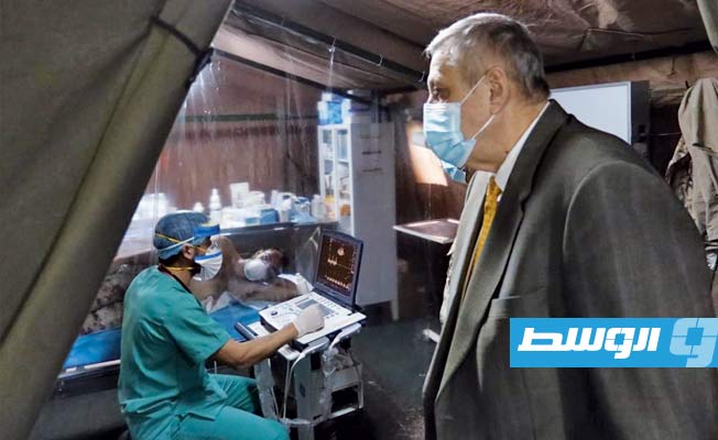 كوبيش يزور المستشفى الإيطالي الميداني في مصراتة