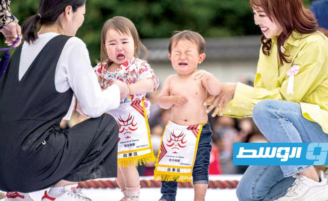 عودة «سومو بكاء الأطفال» بعد توقف 4 سنوات بسبب الجائحة