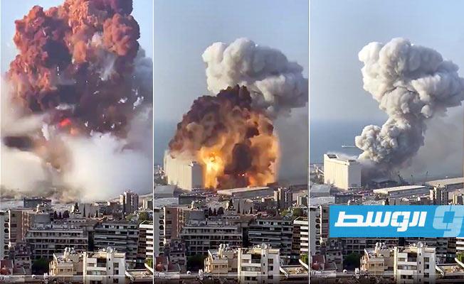مصدر أمني لبناني: انفجاران في مرفأ بيروت يوقعان عشرات الإصابات (فيديو)