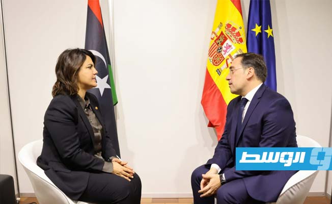 التعاون في مجال الطاقة محور مشاورات المنقوش مع وزير الخارجية الإسباني