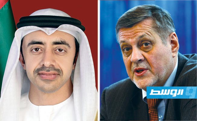 المبعوث الأممي يلتقي وزير الخارجية الإماراتي في أبوظبي