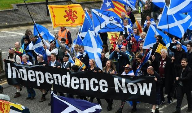 مسيرة بالآلاف من أجل استقلال اسكتلندا
