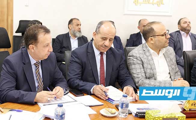 الاجتماع العادي السادس للمجلس الأعلى لشؤون الطاقة بمقر ديوان المحاسبة في طرابلس، الأربعاء 5 يوليو 2023. (حكومتنا)