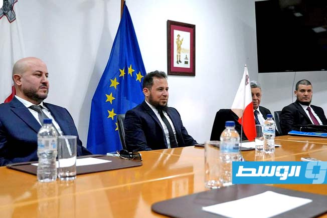 GNU Intelligence Director Mahmoud Hamza discusses strengthening security cooperation with Malta during official visit to Valletta