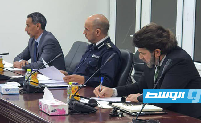 اجتماع الأول للجنة متابعة السجناء الليبيين في الخارج للعام 2022، الأربعاء 9 فبراير 2022. (وزارة الخارجية)