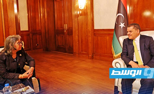 لقاء الدبيبة في طرابلس مع وفد وزاري تونسي، 16 نوفمبر 2022. (حكومتنا)
