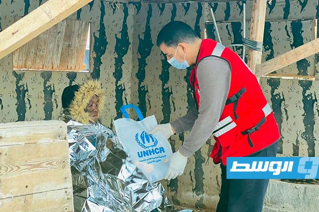 Red Crescent Rescues 45 Migrants Off the Coast of Tobruk
