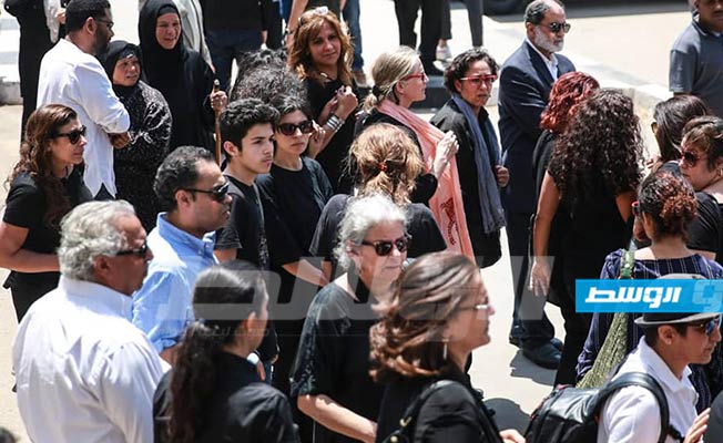 جنازة الفنانة المصرية محسنة توفيق (تصوير: مصطفى مرتضى)