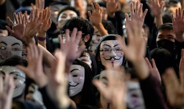 تظاهرة حاشدة في هونغ كونغ احتجاجا على مصرع متظاهر وتوقيف نواب