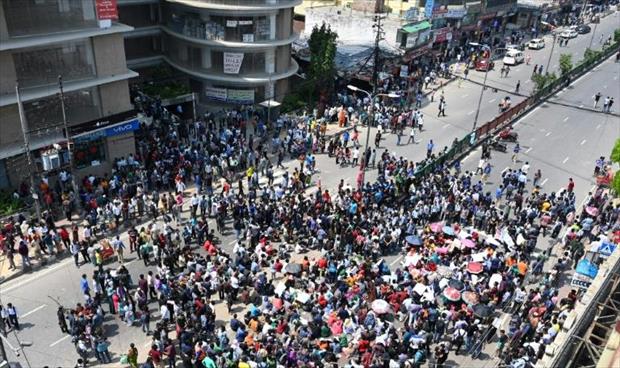 حادث مروري يشعل احتجاجات طلابية جديدة في بنغلاديش بعد وفاة شاب