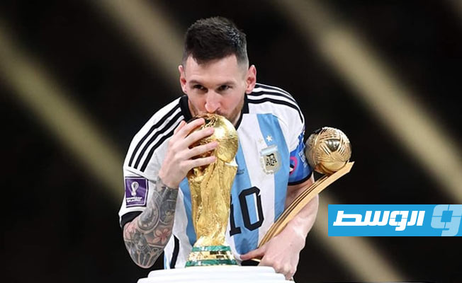جائزة أفضل لاعب في كأس العالم 2022 للأرجنتيني ليونيل ميسي، 18 ديسمبر 2022. (الإنترنت)