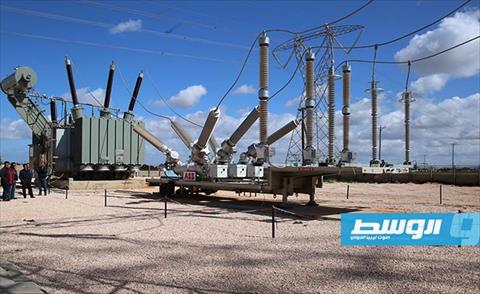 افتتاح محطة سيدي منصور للكهرباء في بنغازي