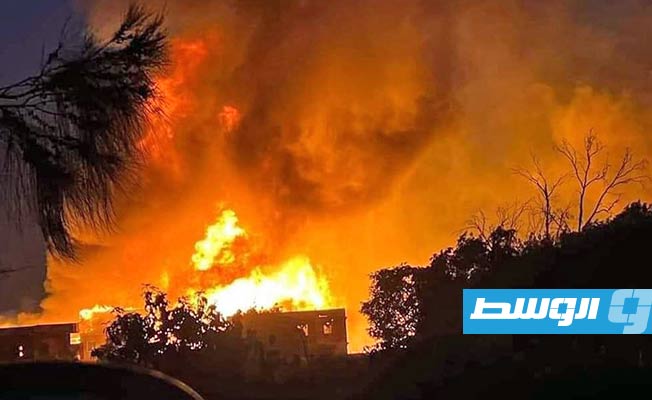 حريق يلتهم استديو تصوير بمحافظة الجيزة المصرية