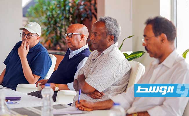 اجتماع ابي احمد ومسؤولين حكوميين مع قادة تيغراي، الجمعة 3 فبراير 2023. (الإذاعة الإثيوبية)