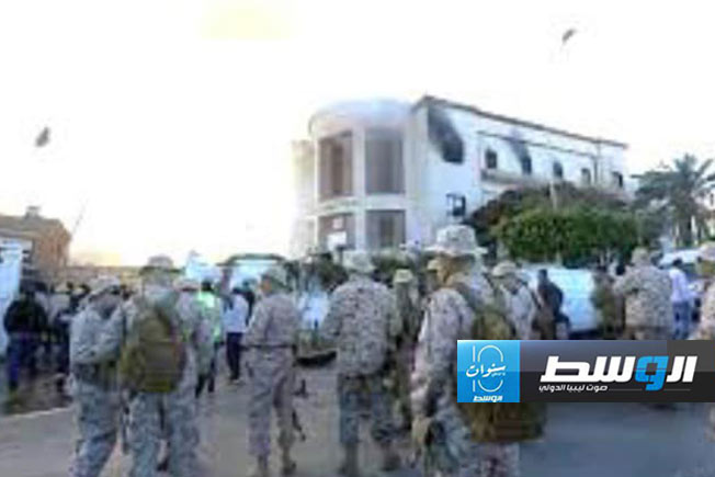 من عملية الهجوم على مقر وزارة الخارجية في طرابلس، 25 ديسمبر 2018 (مكتب النائب العام)