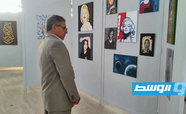 من أجواء مهرجان الفنون التشكيلية بجامعة طرابلس (بوابة الوسط)
