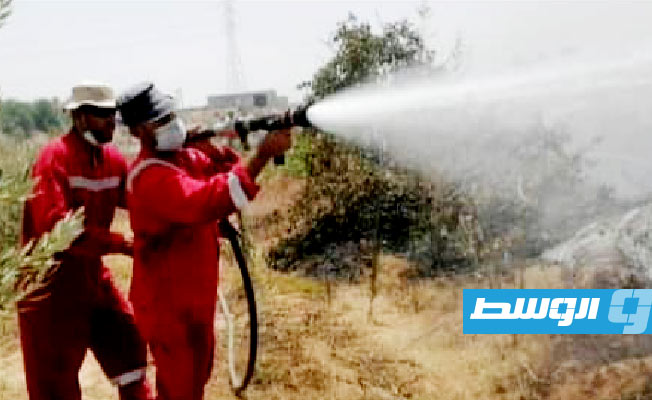 هيئة السلامة تعلن السيطرة على حريق في وادي بن جبارة