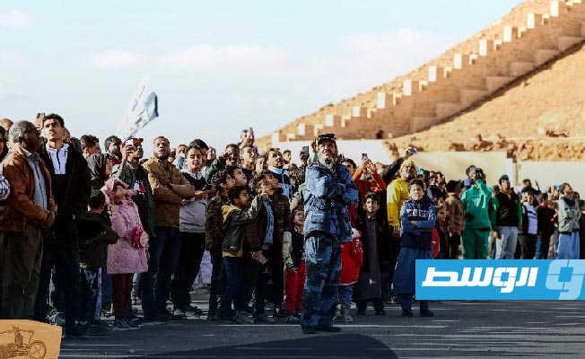 انطلاق فعاليات افتتاح مهرجان رالي فزان الصحراوي السياحي للرياضات الميكانيكية والدراجات النارية في نسخته الثانية عشر. في 13 يناير 2024. (ديوان رئاسة الوزراء المنطقة الجنوبية)