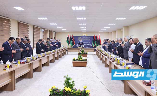 اجتماع حكومة الوحدة الوطنية الموقتة العادي الـ14 في مدينة العزيزية، 27 أكتوبر 2022. (حكومة الوحدة الوطنية الموقتة)