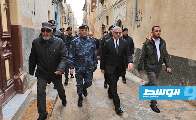 باشاغا يتفقد المعالم الدينية والأثرية بالمدينة القديمة في طرابلس