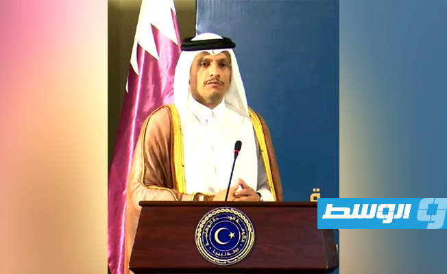 وزير الخارجية القطري: بحثنا التعاون في دعم المرحلة الانتقالية والعملية السياسية