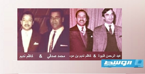 محمد الموسيقار عبدالرحمن قنيوه والمطرب محمد صدقي