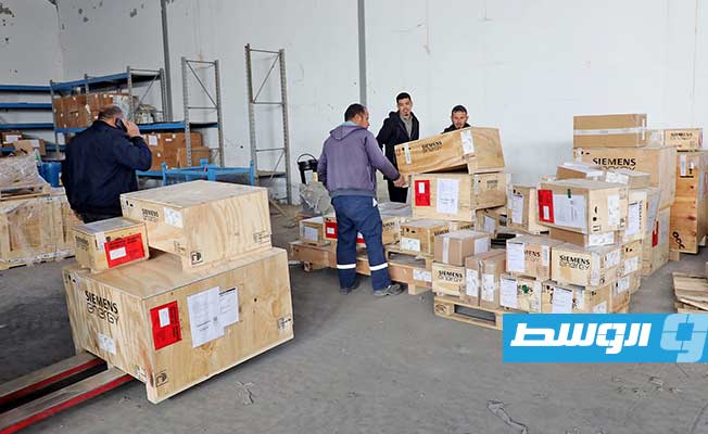 المعدات الموردة لصالح محطة شمال بنغازي، الثلاثاء 14 فبراير 2023 (الشركة العامة للكهرباء)