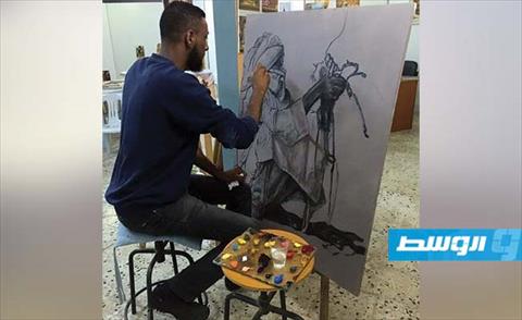 محمد البرناوي فنان يتنفس رسما وألوانا