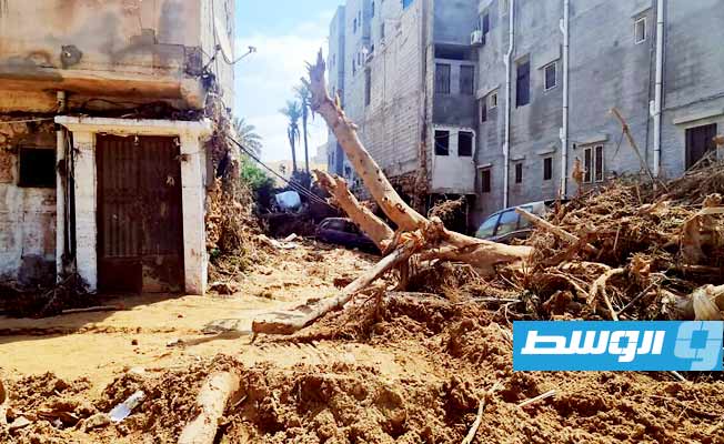 آثار دمار خلفته العاصفة «دانيال» شرق ليبيا، 22 سبتمبر 2023. (برنامج الأغذية العالمي)