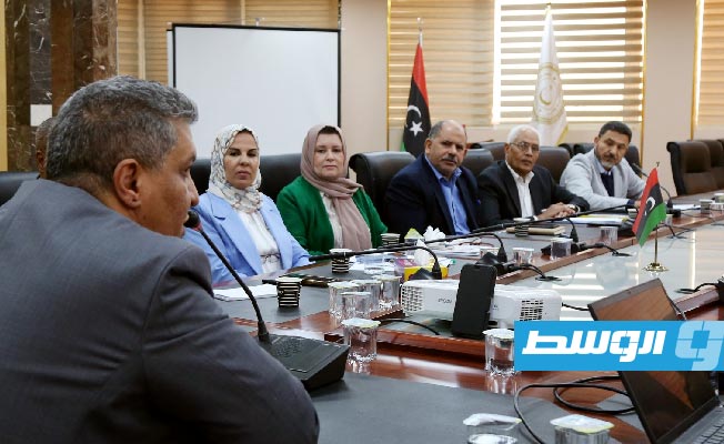 من لقاء المقريف مع مسؤولي مكتب «يونيسف» في ليبيا، 12 ديسمبر 2023. (وزارة التعليم)