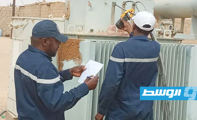 «الكهرباء»: قطع بأحد موصلات خط القوارشة جنوب بنغازي