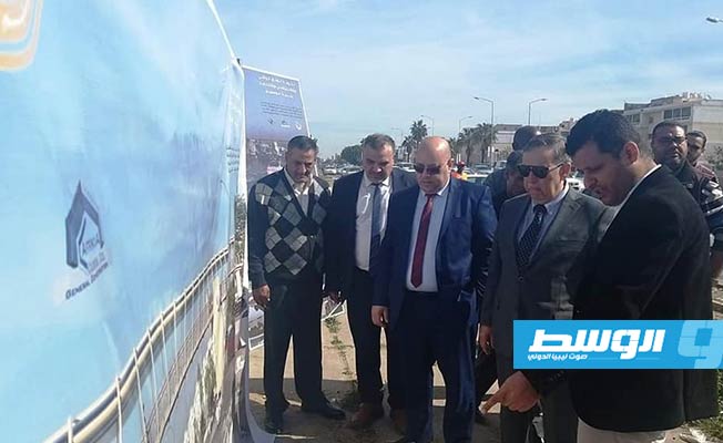 بدء إنشاء جسر مشاة بطريق المطار بين محلتي باب السلام وغرغور في أبوسليم