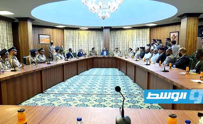 الزادمة يفتتح المقر الإداري لديوان مجلس الوزراء في سبها بعد صيانته 8 أغسطس 2023 (فيسبوك)