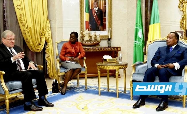 الأزمة الليبية في مباحثات نورلاند ورئيس الكونغو