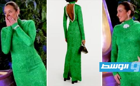 أمينة خليل في إطلالة خضراء من توقيع «Givenchy»