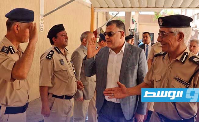 حفل تدشين برنامج تأهيل أعضاء مراكز الشرطة بمديريات أمن طرابلس الكبرى. (وزارة الداخلية)