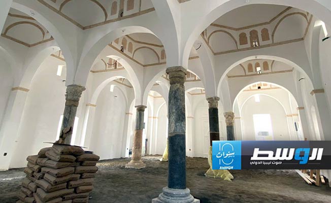 أعمال ترميم مسجد الظهرة التاريخي، الخميس 2 مايو 2024 (السفارة الإيطالية على منصة إكس)