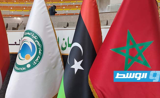 أعلام الدول المشاركة في بطولة أفريقيا لكرة الطاولة المقامة في ليبيا، 10 مايو 2023. (الإنترنت)