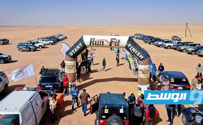 مهرجان رالي فزان الصحراوي. (صفحة نادي الجنوب الليبي للرحلات السياحية الصحراوية عبر «فيسبوك»)