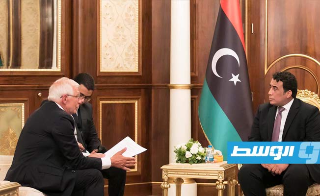 المنفي لـ«بوريل»: مستعد لإصدار مرسوم رئاسي للانتخابات وفق «تطلعات الليبيين»
