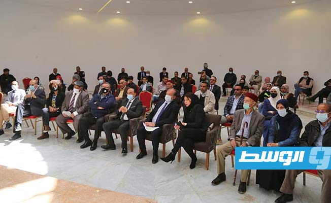 الاحتفال بالانتهاء من أعمال تحويل مقر المجلس التشريعي في بنغازي إلى مكتبه عامة، 10 أبريل 2021. (بلدية بنغازي)